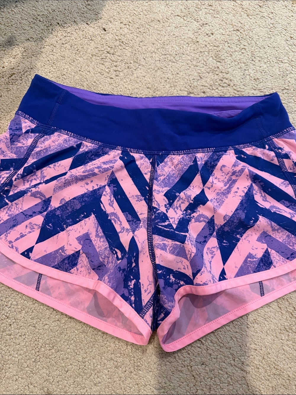 Ivivva girls Pink & Purple Active Running Shorts speed up style sz 14